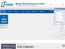 Tablet Screenshot of masterwellhk.com